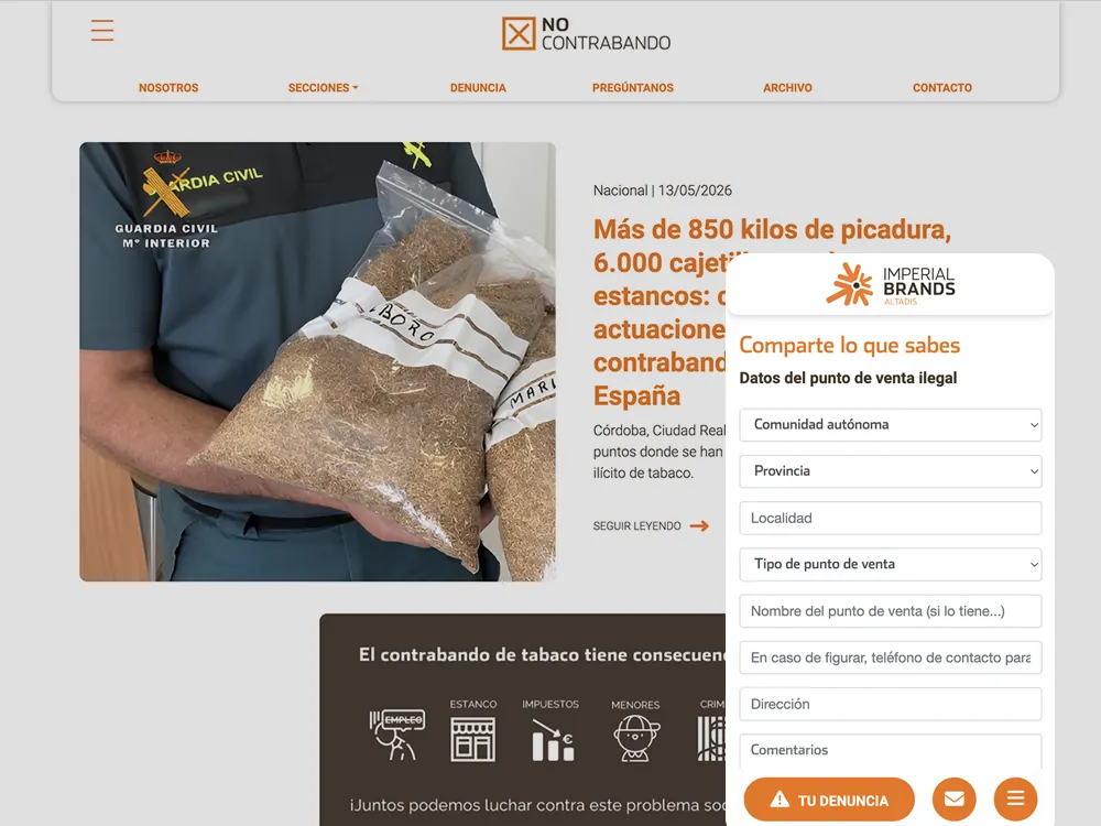 Captura de NO Contrabando